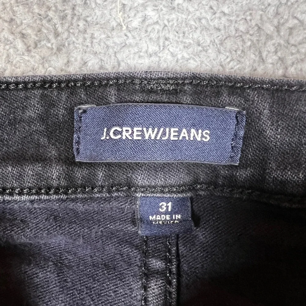 J‎ Crew Toothpick Jeans Womens 31 Black Excellent Curvy Denim Office Casual